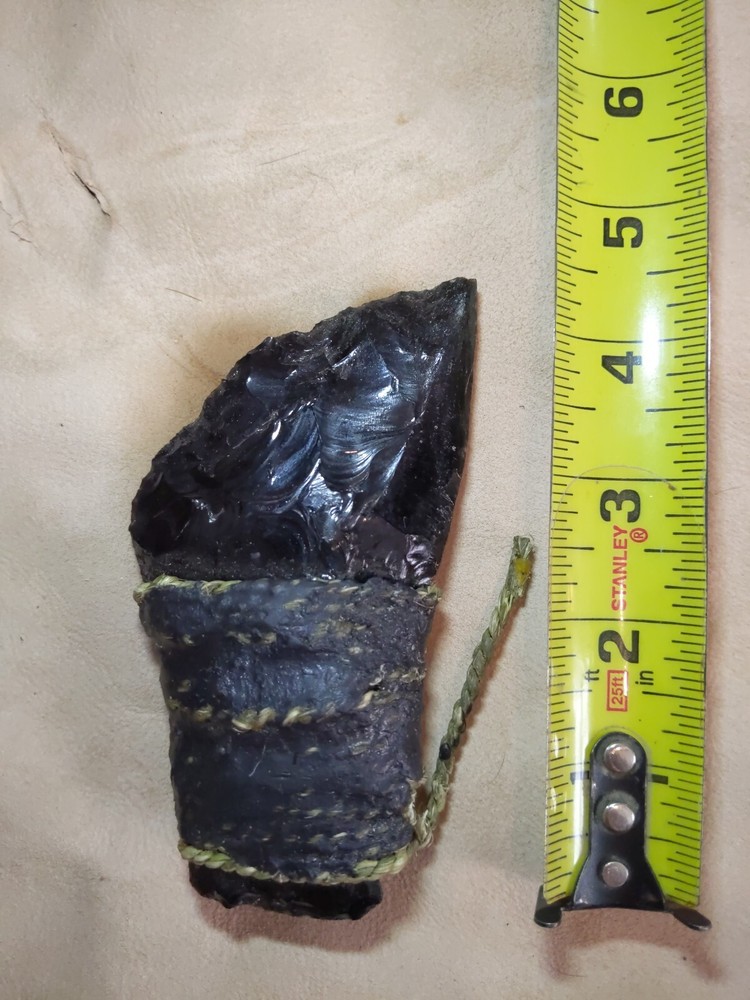 flint knapped Stone Primitive Knife Native American