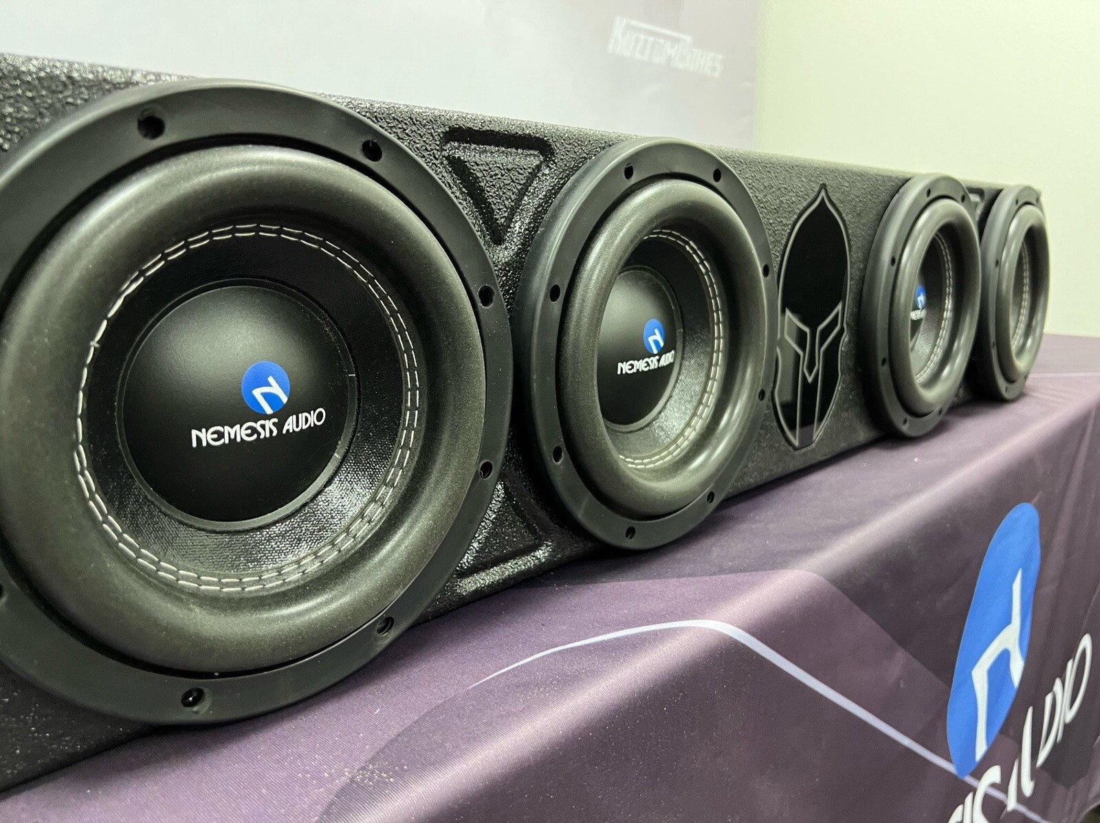 2018-2022 Jeep Gladiator 4x8” Subwoofer Box Front Fire Ported Under Rear Seat