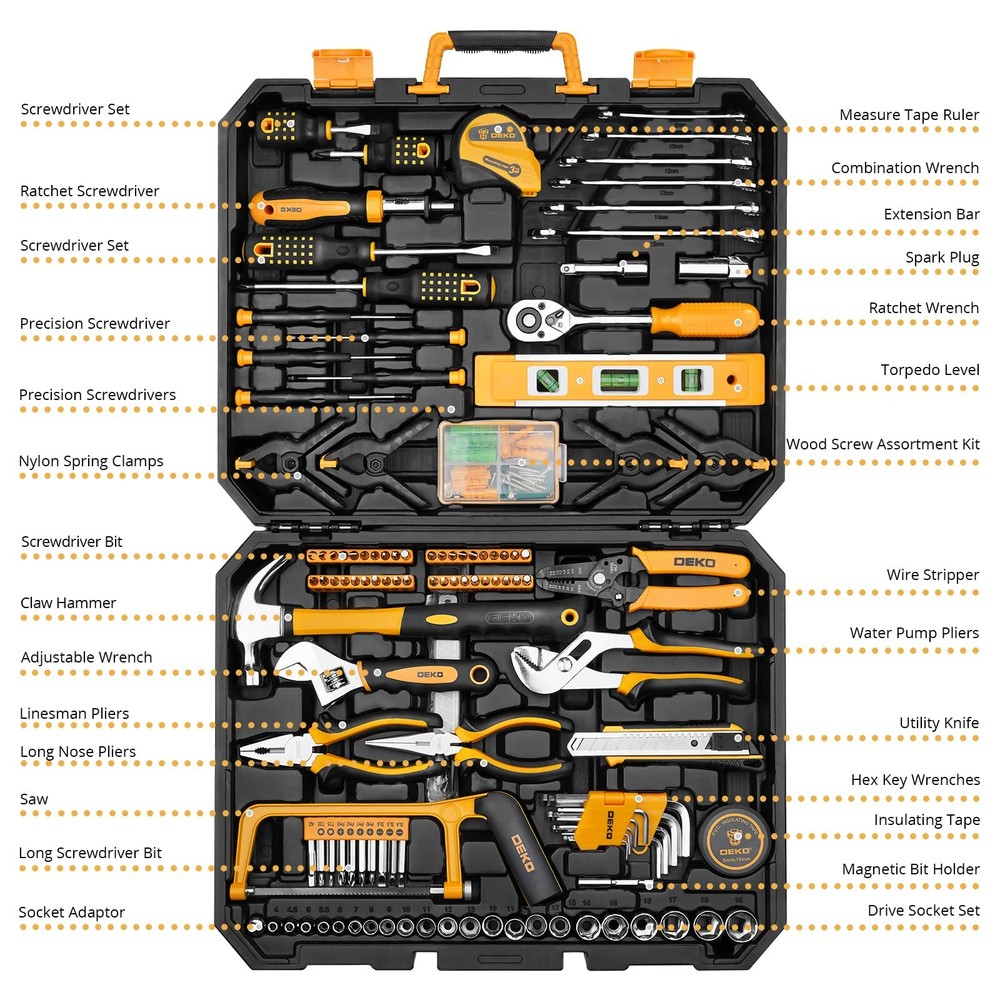 228 Piece Socket Wrench Auto Repair Tool Combination Package Mixed Tool Set Hand