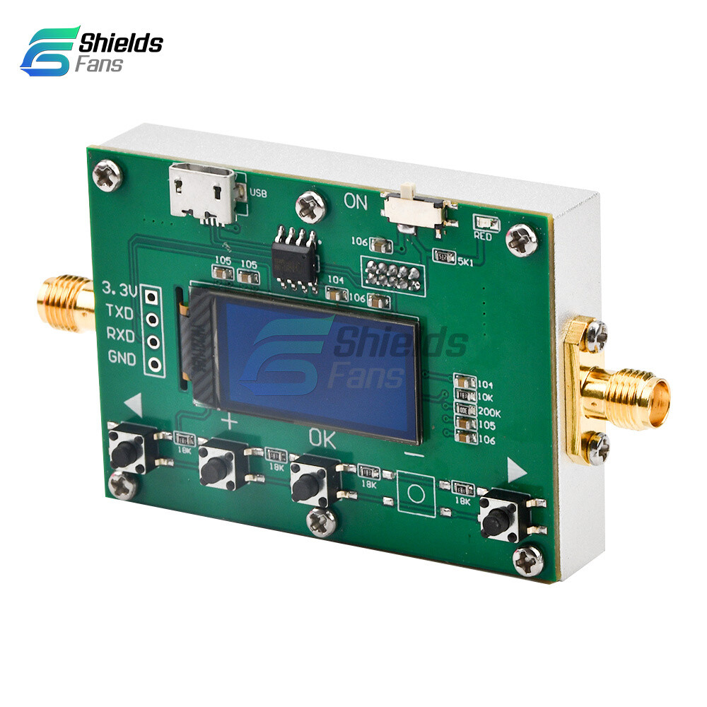 6Ghz RF Digital Attenuator 30DB Step 0.25DB OLED Pogrammable Attenuator Module