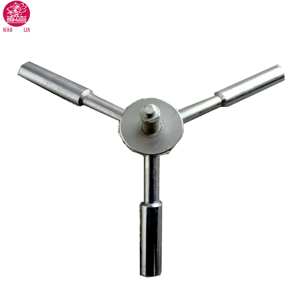 Fireproof 3 spoke Gun Safe Handle / Chrome Finish Replacement Safe Box Handle