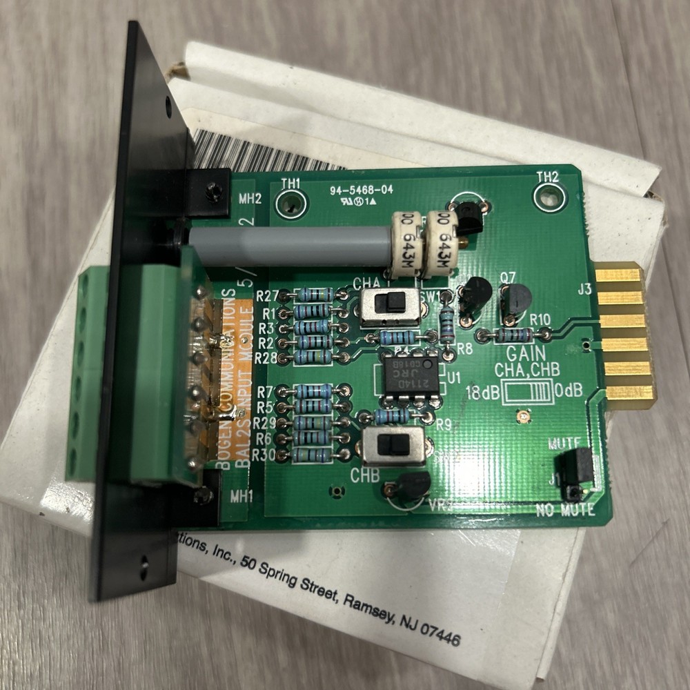 Bogen Communications Dual-Balanced Advanced Input Module w/ Screw Terminal BAL2S