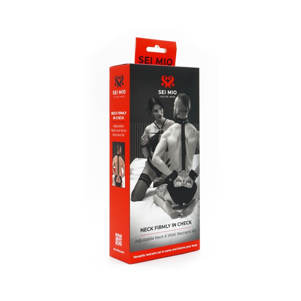 SEI MIO Neck & Wrist Restraint Kit – Adjustable Collar & Cuffs Set