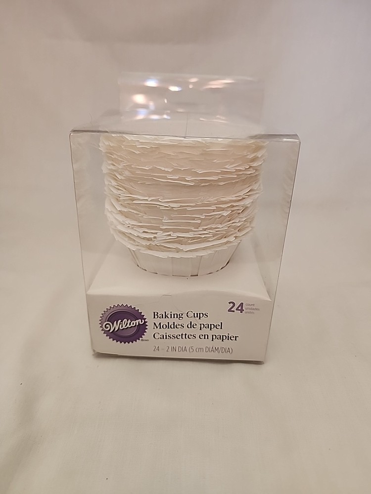 Wilton White Baking Cups 24 Count Paper Disposable
