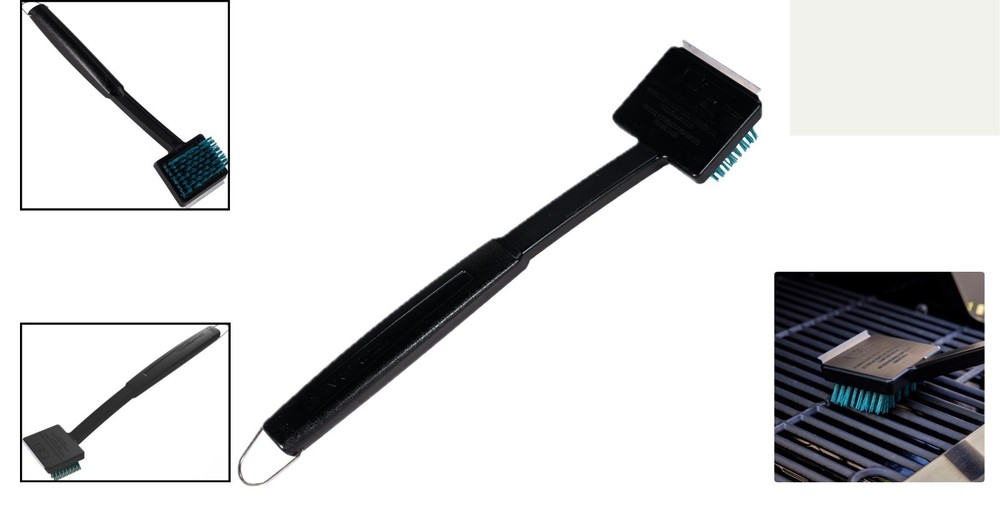 Durable 18-Inch Grill Cleaning Brush with Replaceable Head for Serious Grilling