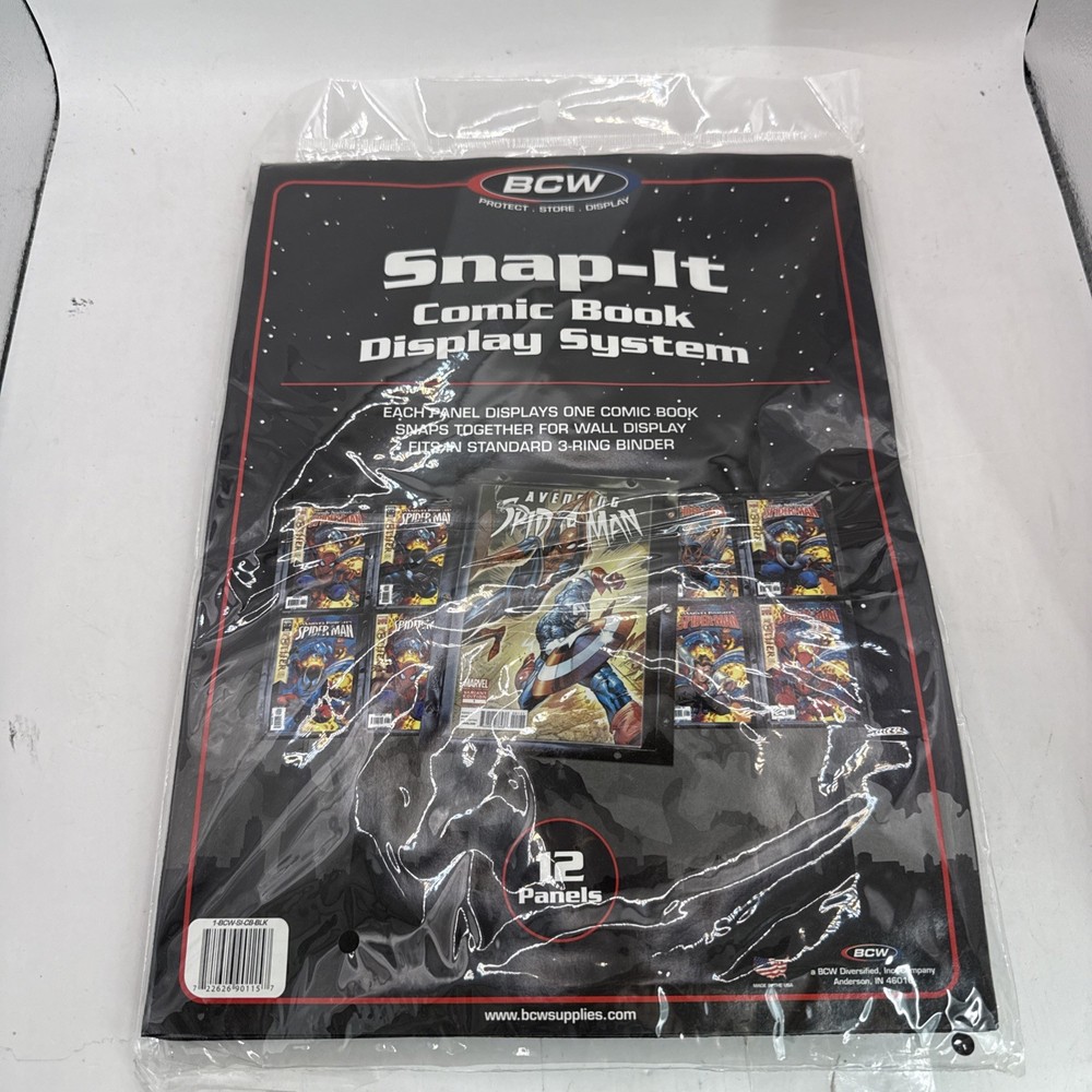 BCW Snap-It Comic Book Display System 12ct Fits in 3- Ring Binder