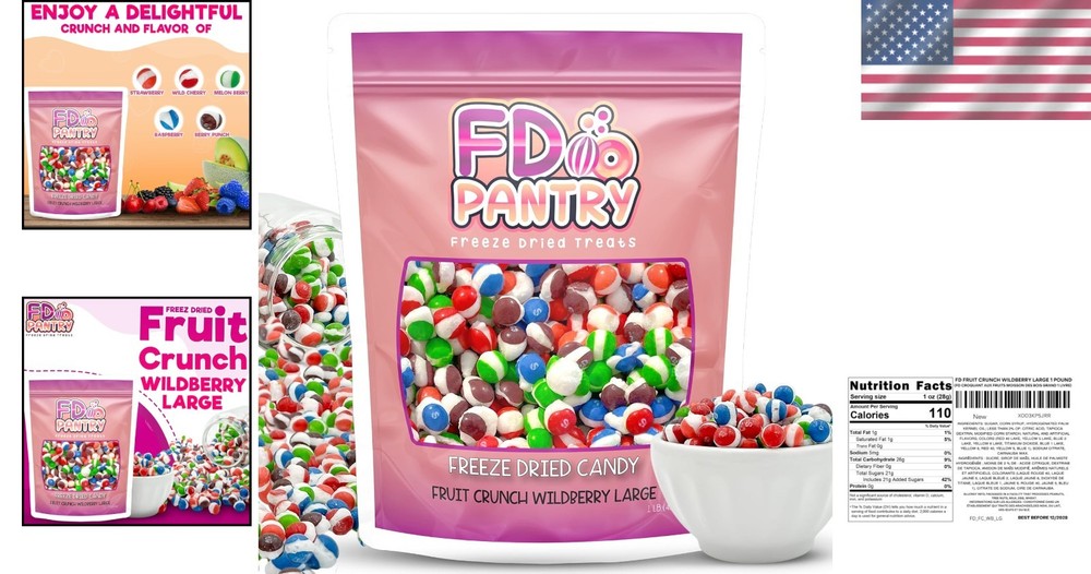 Wildberry Freeze-Dried Candy Assorted Fruit Flavors