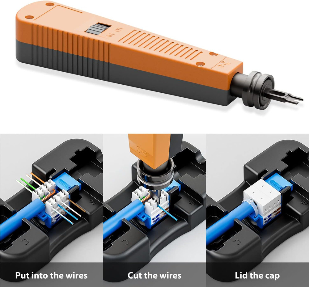 Punch down Tool with 110 Blade Type for Ethernet Punch down Block Keystone Jack