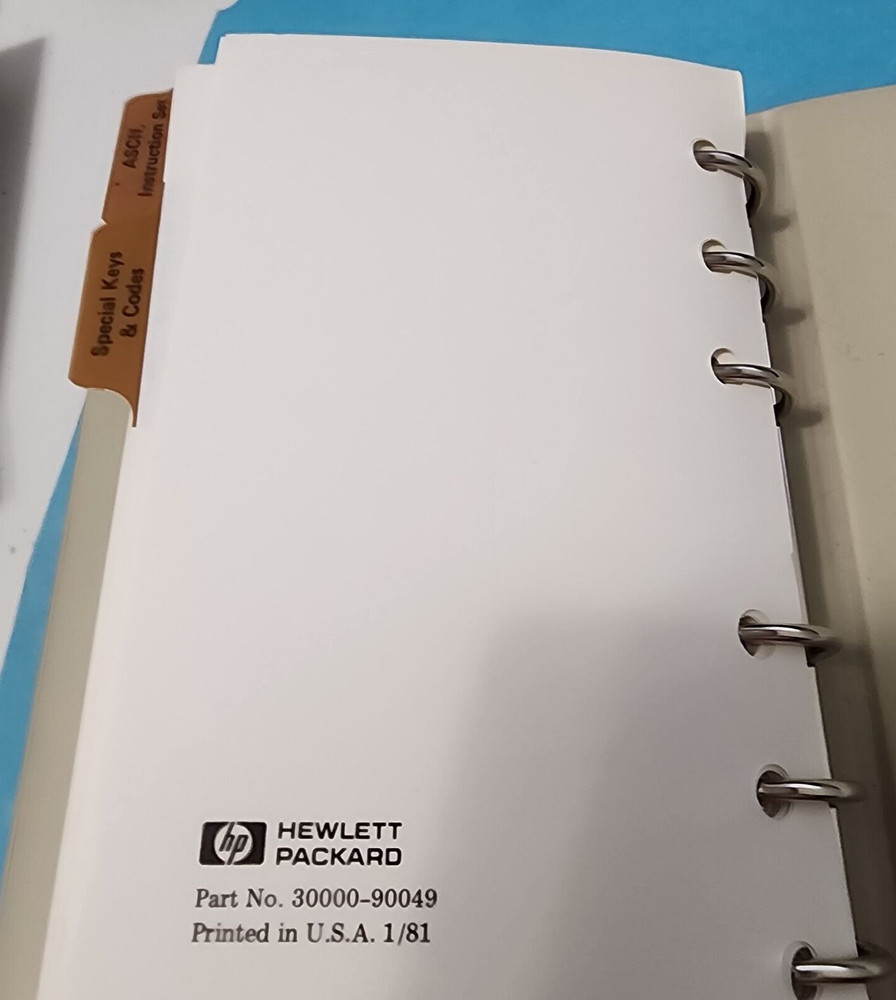 Vtg 1981 Hewlett Packard HP 3000 Computer Systems MPE Software Pocket Guide