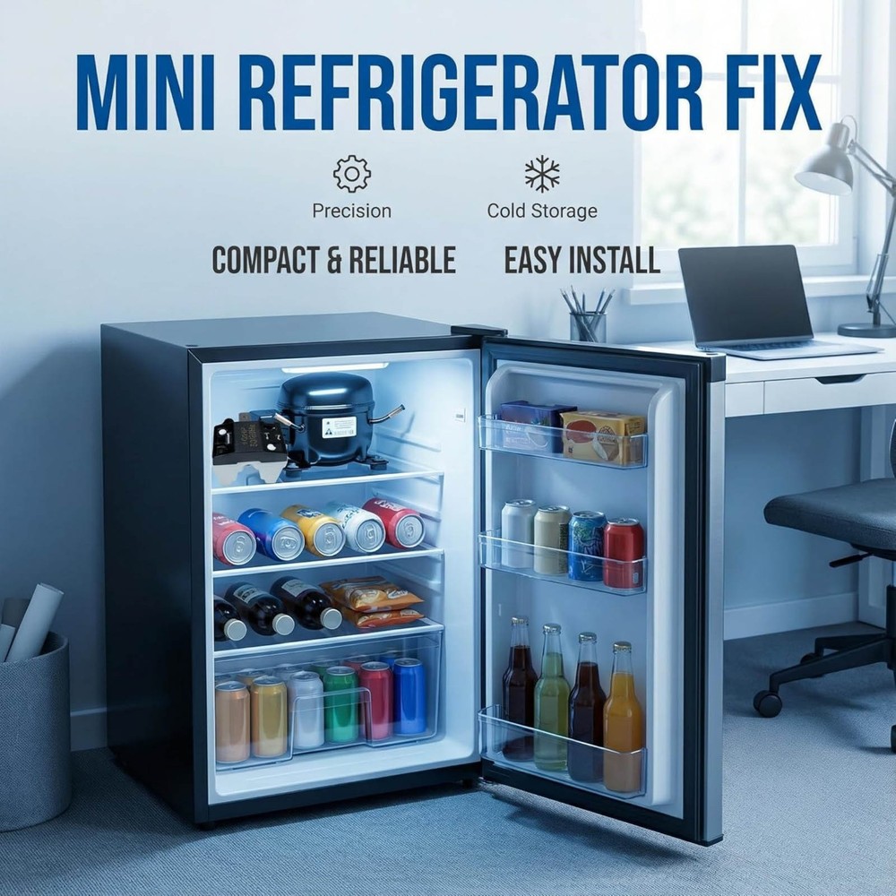 Refrigerator Compressor Starter Kit 1 Pin 4.7 Ohm With Overload Protector Relay