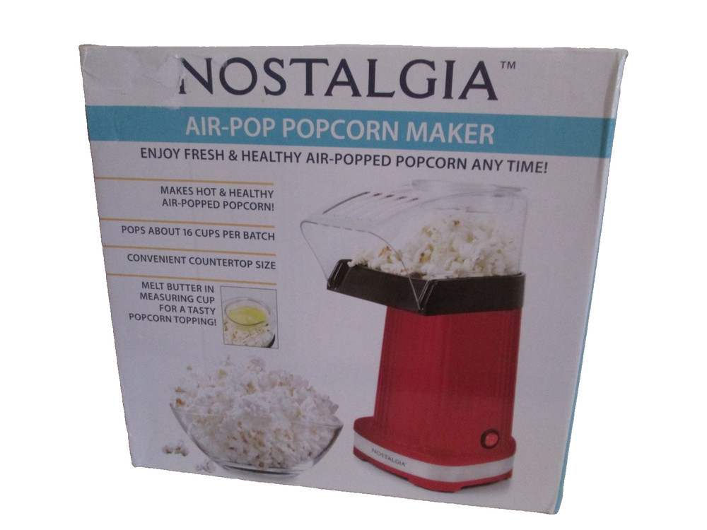 Nostalgia Red Air- Popcorn Maker Countertop Open Box