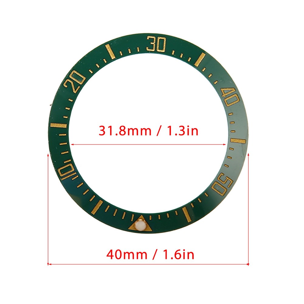 1 X Ceramic Watch Bezel Insert Exquisite Replacement Accessory For Watchmaker