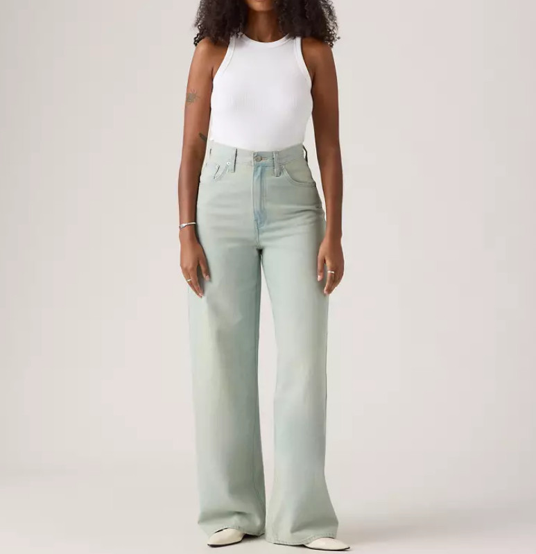 LEVI'S Cinch Baggy Women's Jeans, On Blast - Light Wash