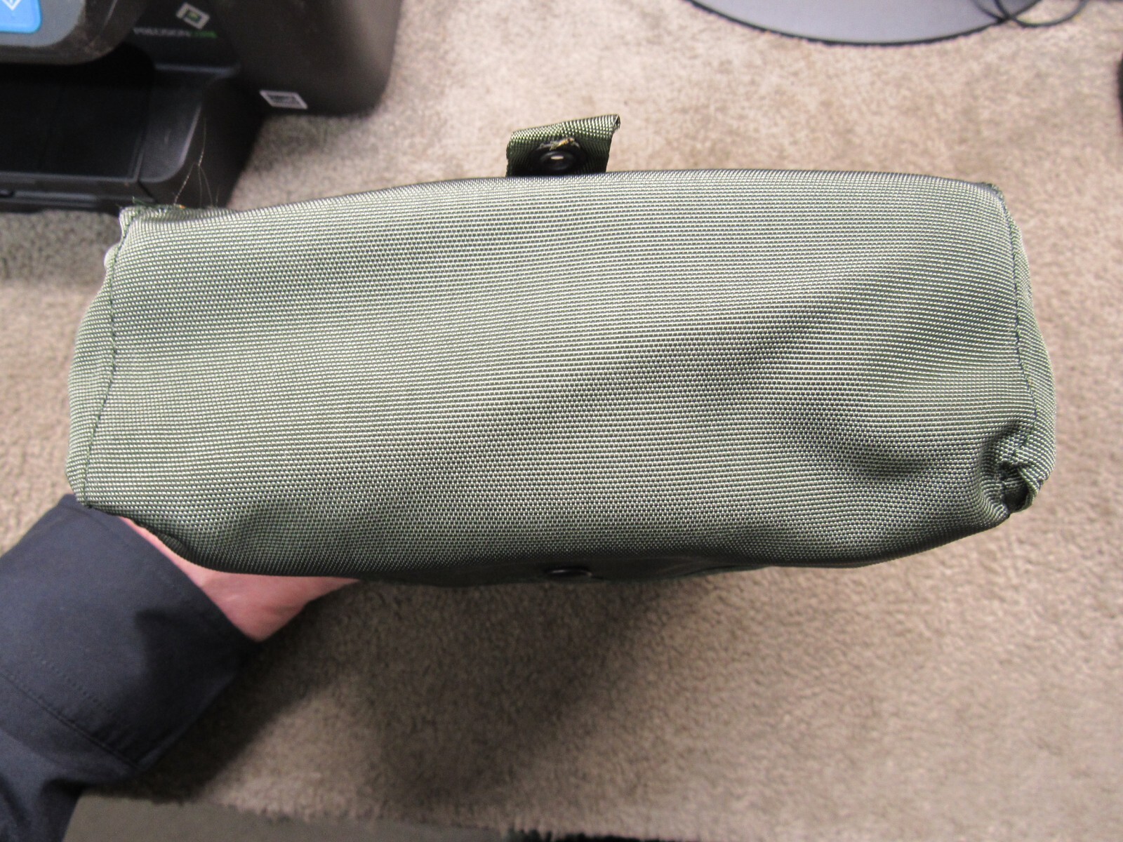 US Gunner Pouch Case w/ Alice Clips Old School OD Nylon 200 rd New Old Stock