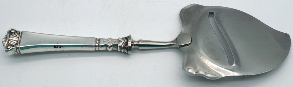 Vintage Silver Plated Handle Rustfri Pat. 64416 Cheese Slicer / Plane