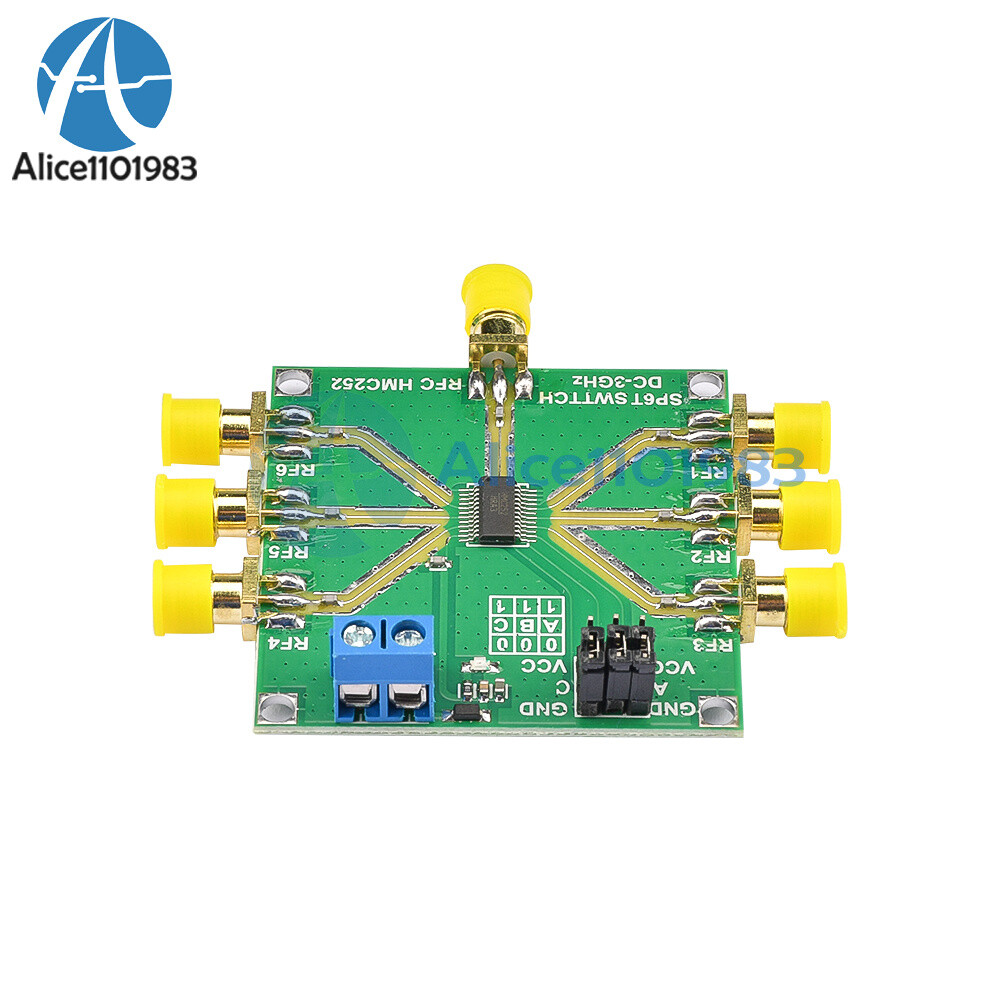 HMC252 DC-3GHz Non-Reflective RF Switch Module Module Single-Pole 6 Throw Switch