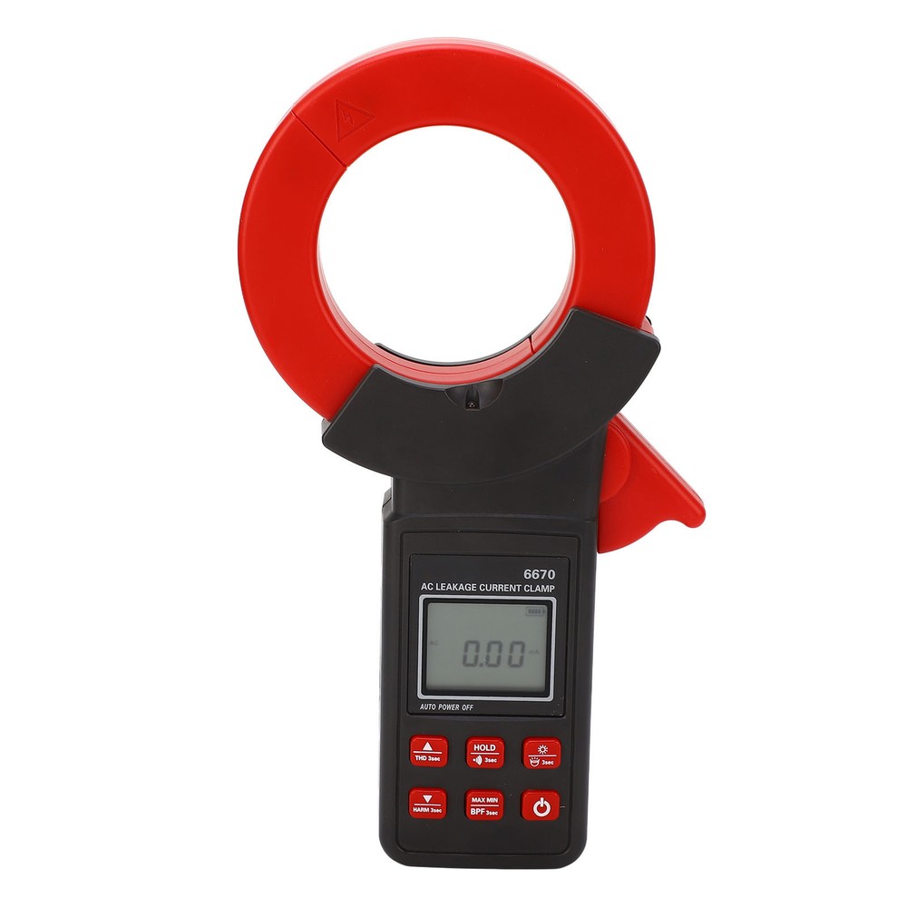 AC Leakage Ammeter Clamp LCD Backlight High Accuracy Leakage Current Meter