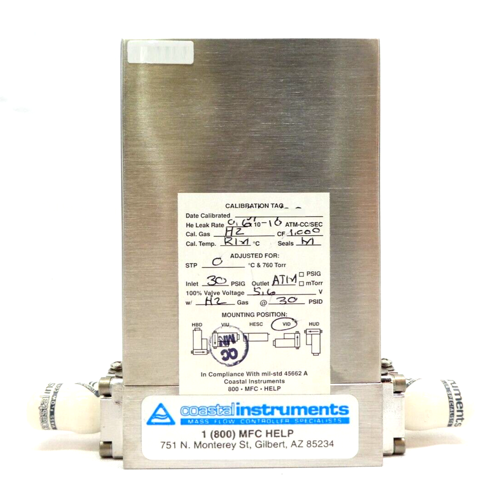 UNIT Instruments UFC-1660 Mass Flow Controller MFC 300 SCCM H2 OEM Refurbished