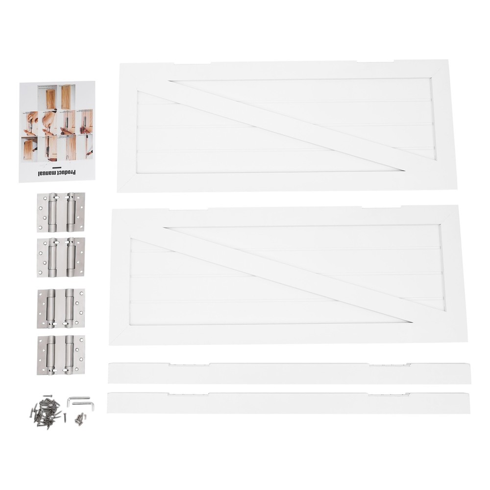 Entrance Partition Doors Partition Doors Solid Wood Double-Door Partition Door