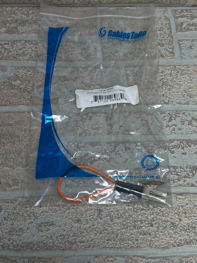 Duplex LC Loopback Tester Cable 50/125 Adapter Plug