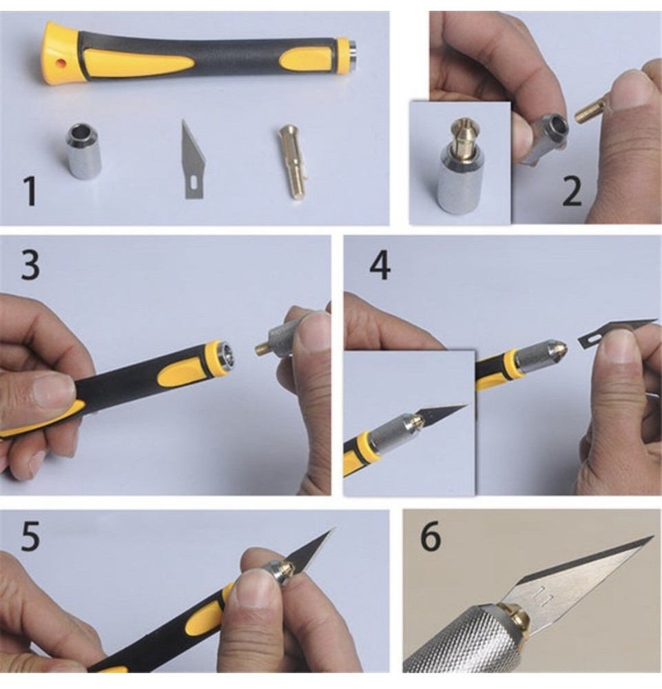 12PC Hobby Precision Craft Utility Knife Knives Kit