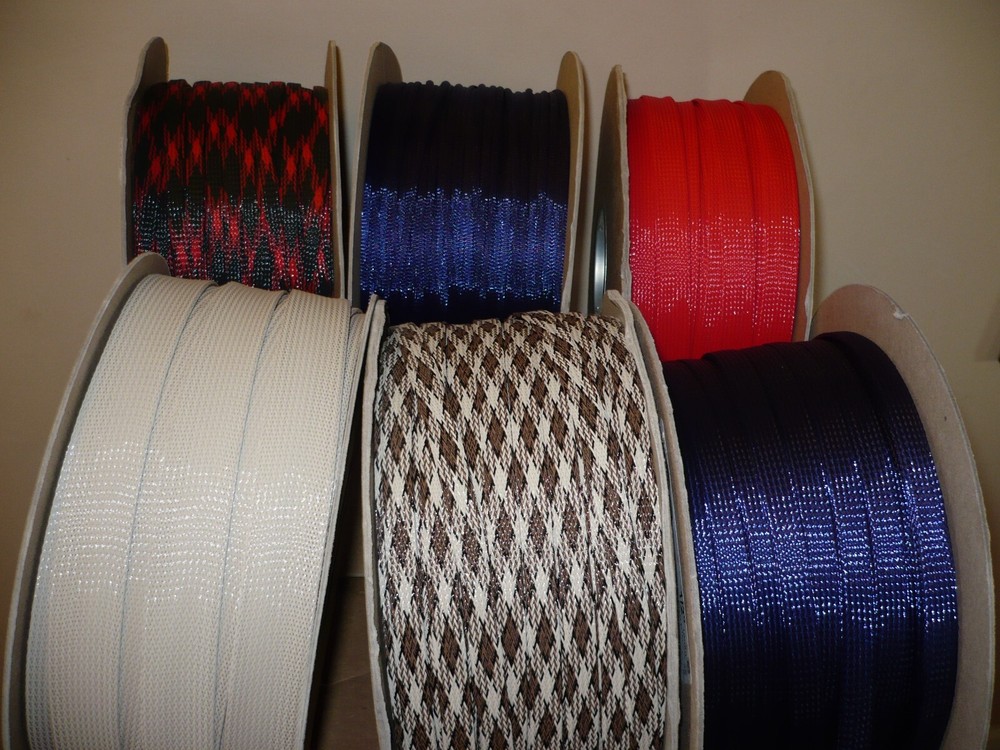 1/4 BRAIDED EXPANDABLE SLEEVING  BEIGE  TECHFLEX 25ft