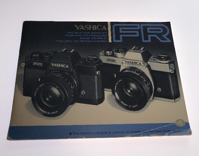 Genuine Yashica FR Instruction Manual User Guide