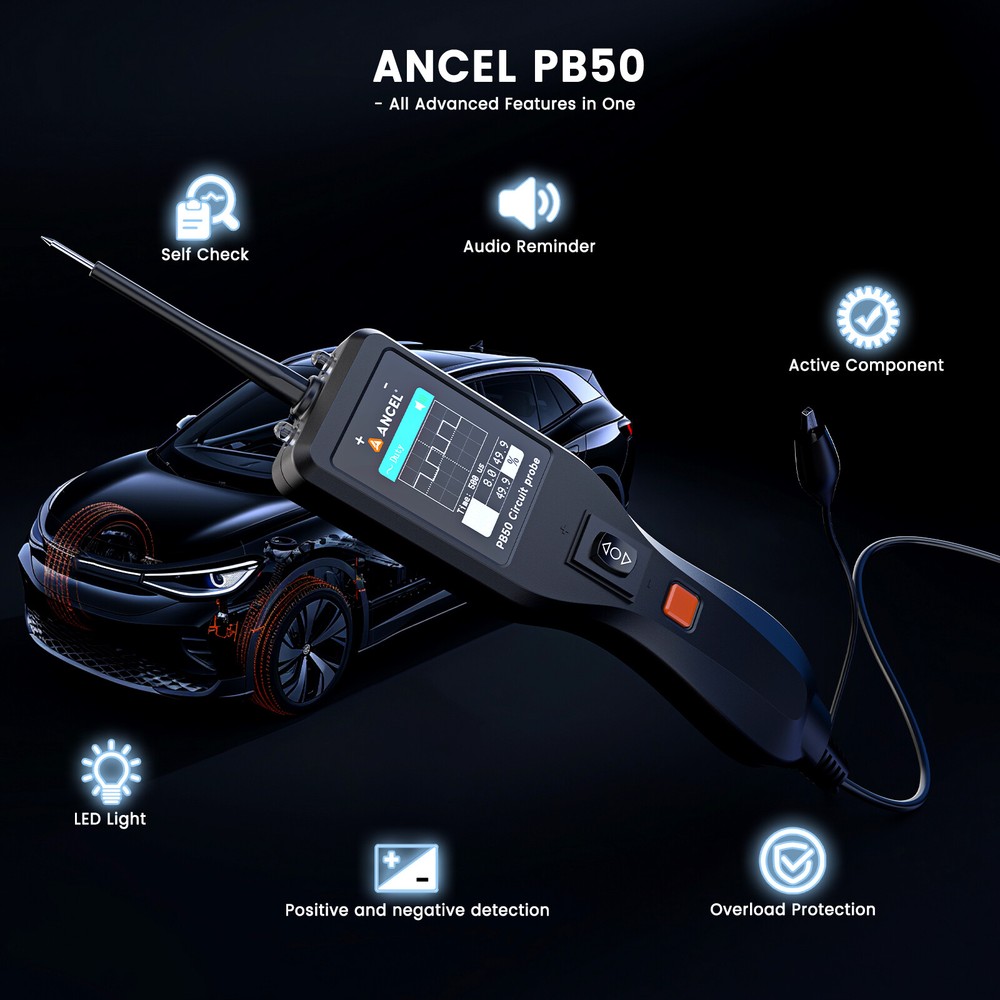 ANCEL PB50 12V 24V Auto Electrical System PowerScan Circuit Probe Tester Kit