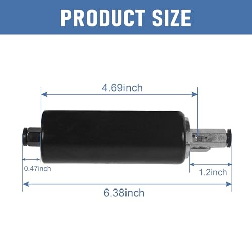 Universal External Inline Performance Fuel Pump Black 255LPH Replacement For