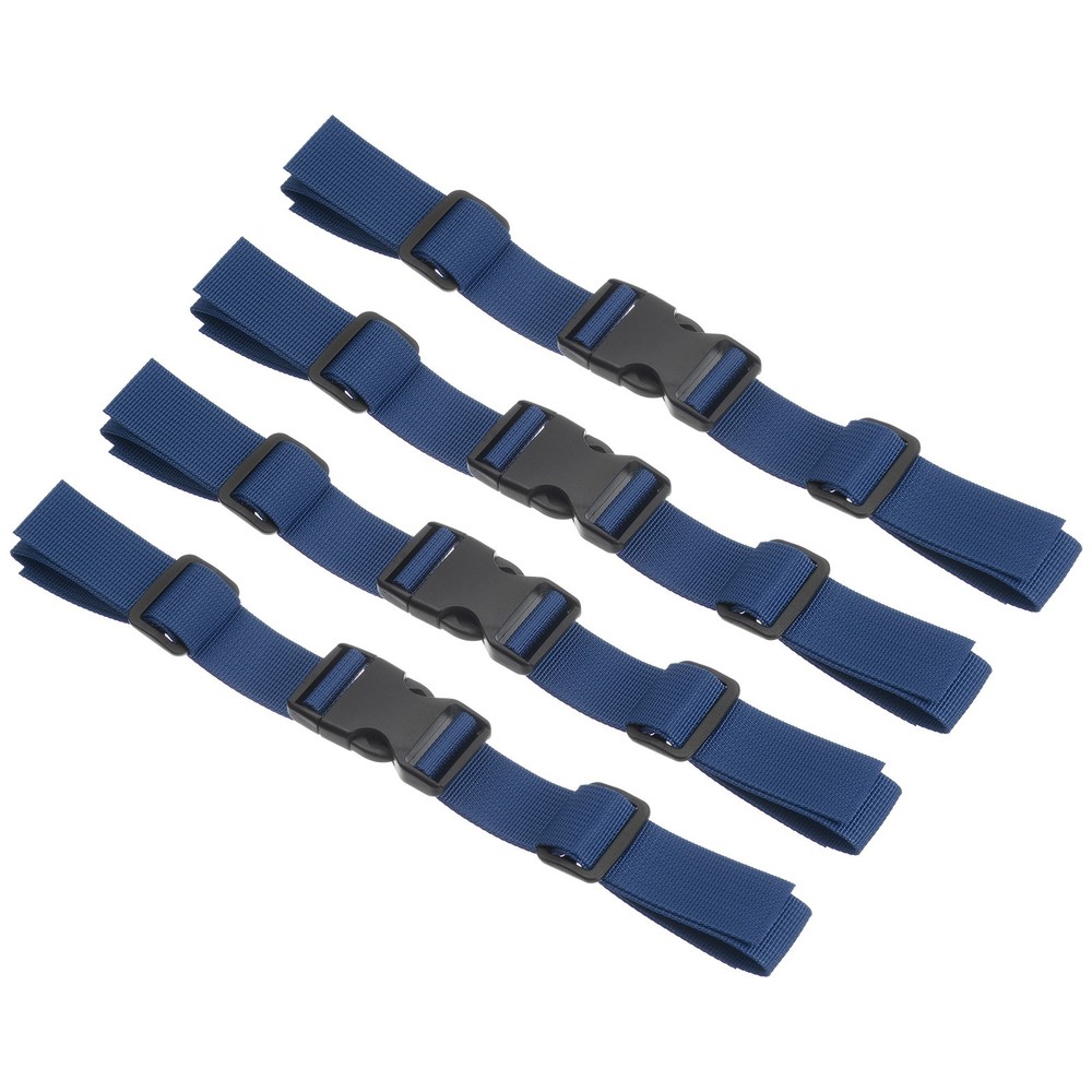 Backpack Chest Strap, 4 Pcs Strap with Quick-Release Buckle, Dark Blue