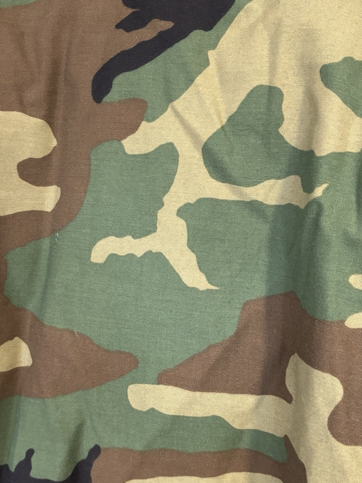 Vntg US Army M65 Field Jacket Mens Medium Short Woodland Camo Cold Weather 90's