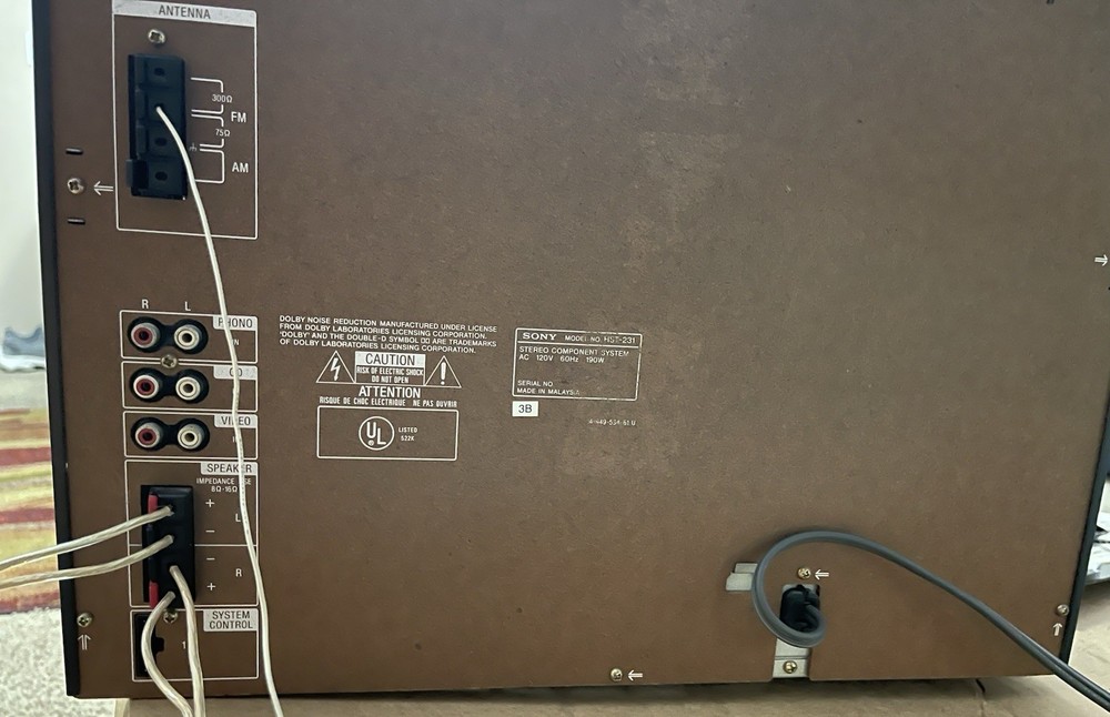Sony HST-231 Controlled Hi-Fi Stereo Component System
