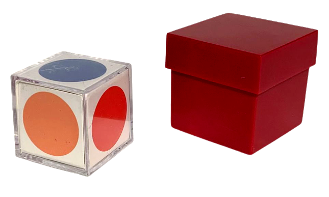 RED MAGIC VISION BOX Color Cube Beginner Brain Mental Toy Pocket Read Mind Trick
