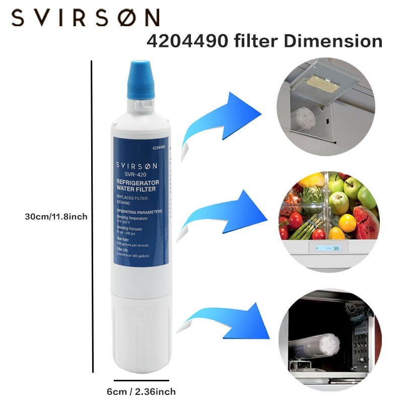 Sub-Zero 4204490 Refrigerator Water Filter Replacement 2 PACK, FREE SHIPPING