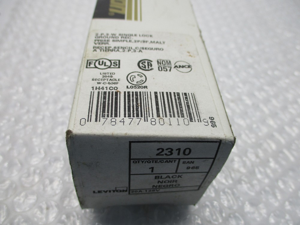 LEVITON L5-20 RECEPTACLE NSMP