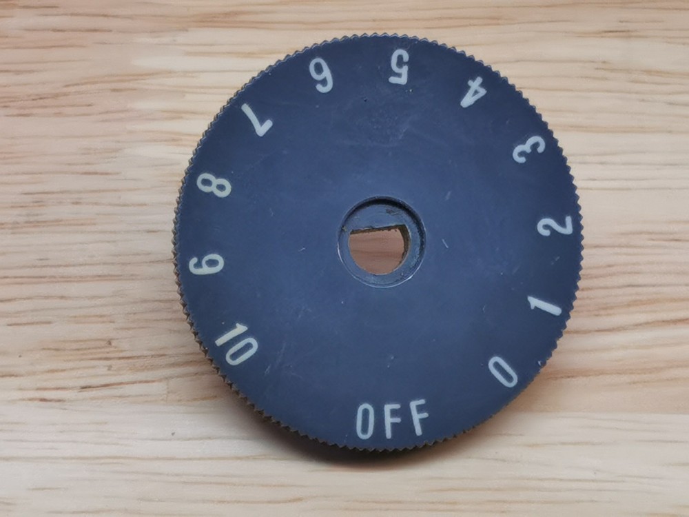 Flat Instrument Knob 1/4" D Shaft