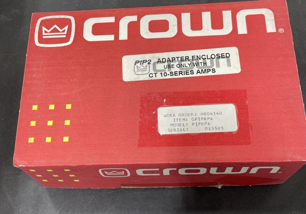 Crown P.I.P.  RPA Programmable Input Processor 1998 - New