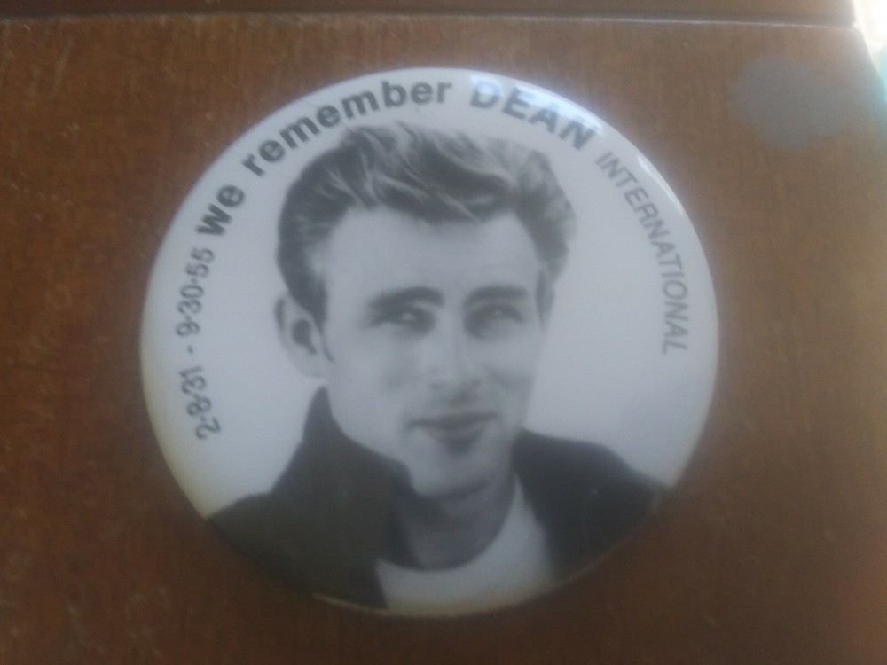 James Dean Pin Back pinback 3" button we remember