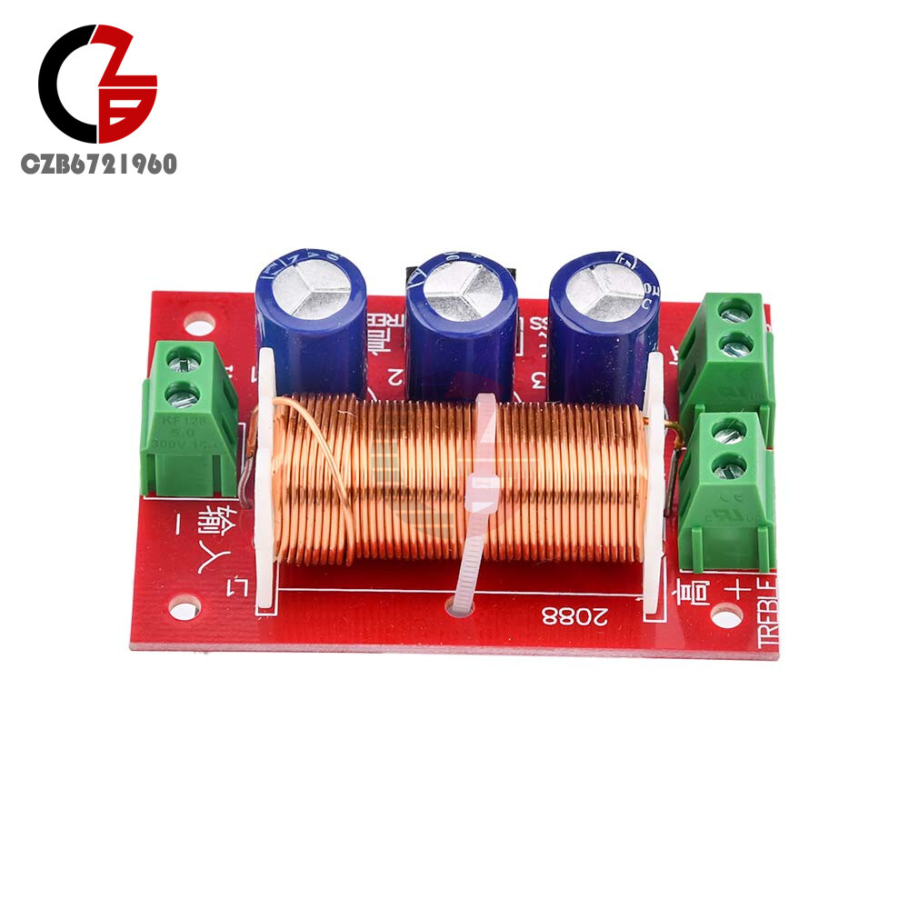 400W Adjustable 2 Way Crossover Filter Universal Audio Speaker Frequency Divider