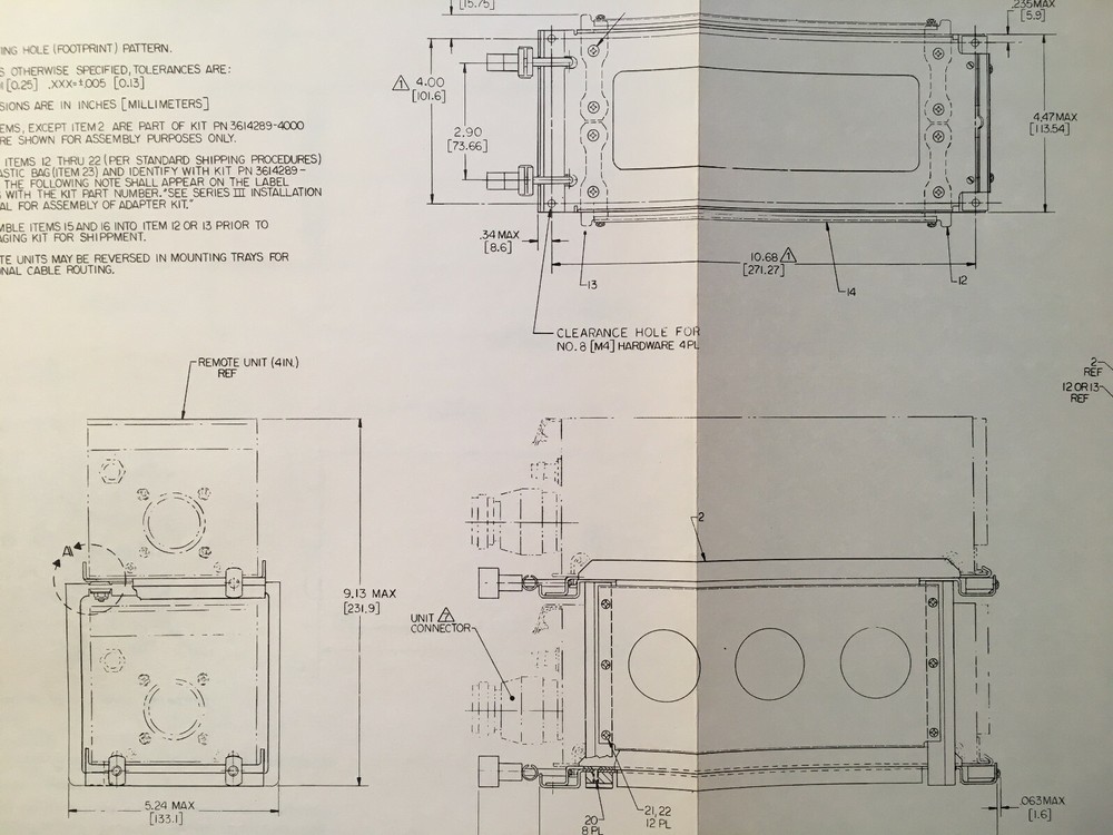 Bendix TRS-42A Transponder System install manual, covers TR-421B & CD-422B