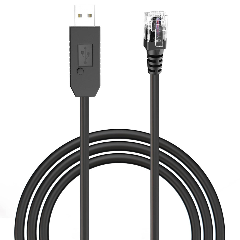 Radar Detector Cable, USB to RJ11 Plug Power Cord with Mute Function,Replacement