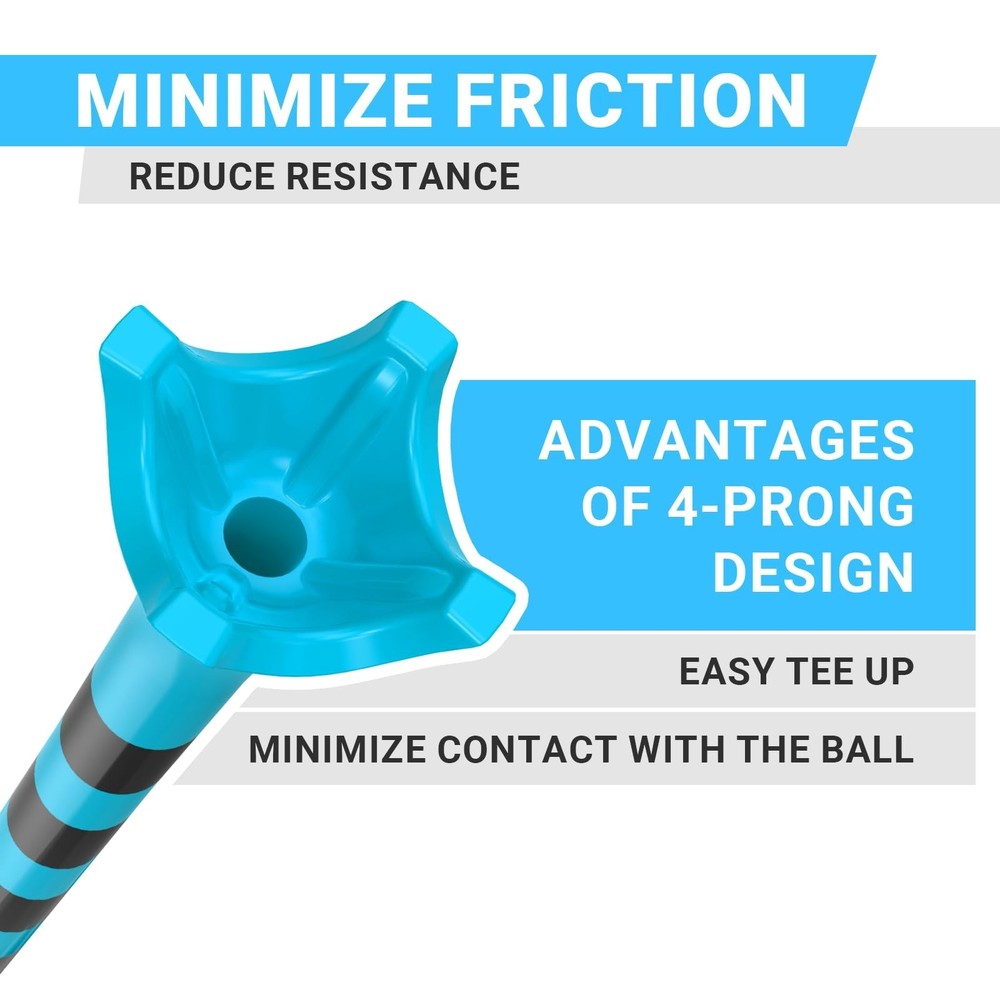 100 Pack Full Choice 3-1/4" Plastic Golf Tees Durable Stable Performance NEW