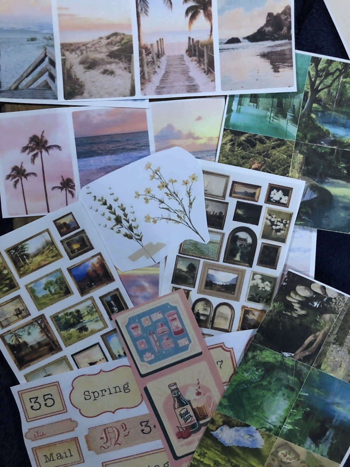 Junk Journal Ephemera- 75 Random Mix of Cut Outs.