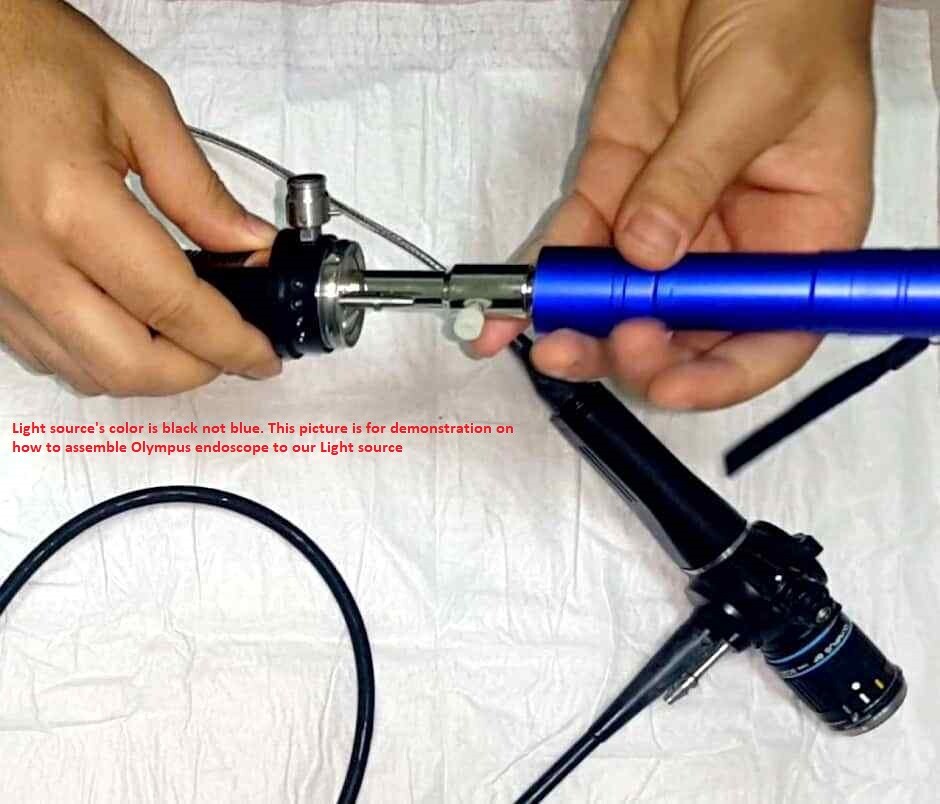 Portable LED light Source Compatible with OLYMPUS/STORZ Endoscope/light cable.L4