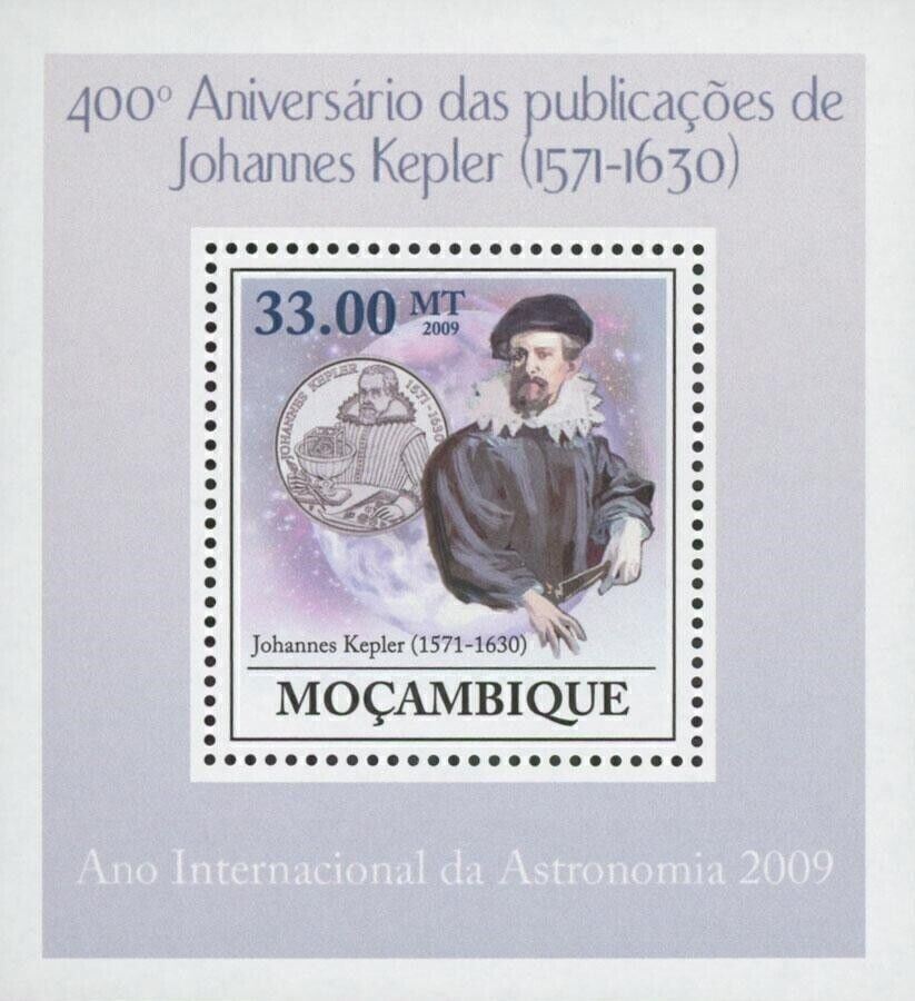 Astronomy Johannes Kepler Space Mini Sov. Sheet MNH