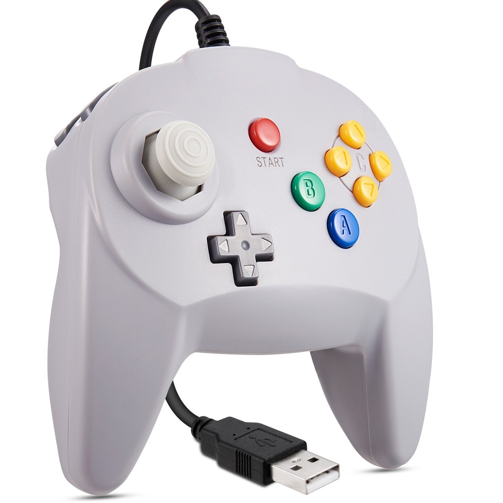 For Switch PC MAC N64 USB Controller Gamepad Joypad for Steam & Super Retrocade