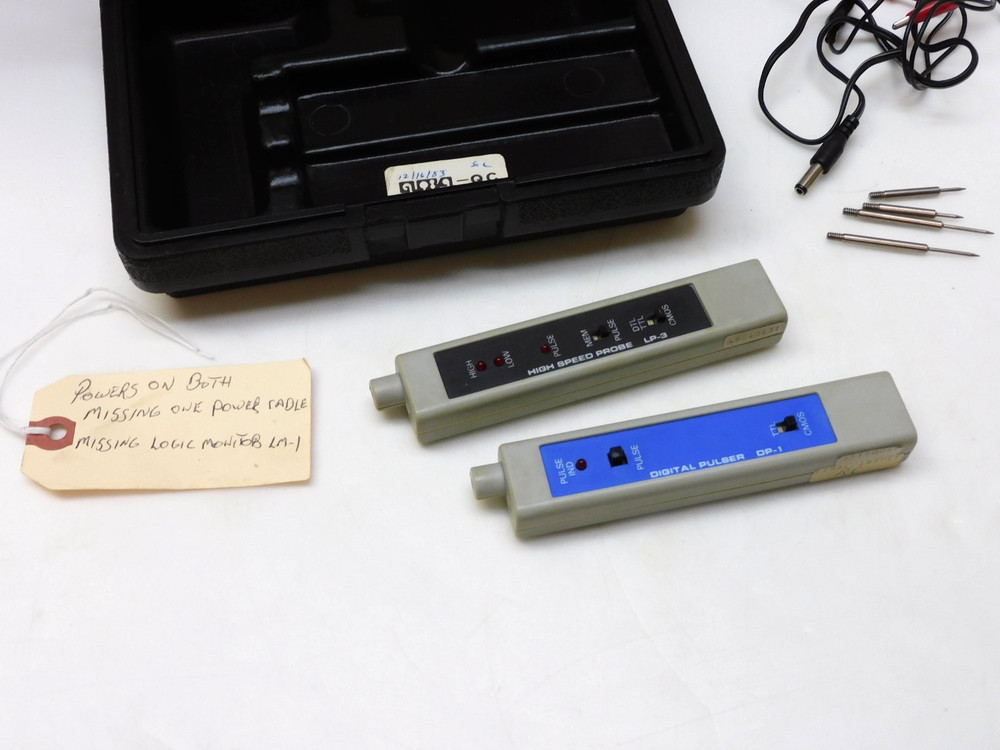 GLOBAL LOGICAL ANALYSIS TEST KIT LTC-2 MISSING POWER CABLE & LOGIC MODULE