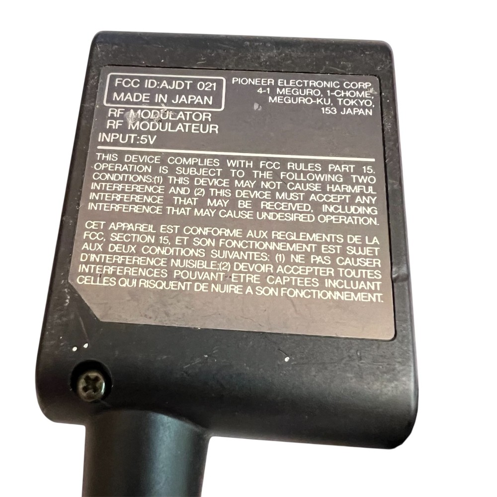 Pioneer RF Modulator Model JA-RF3L