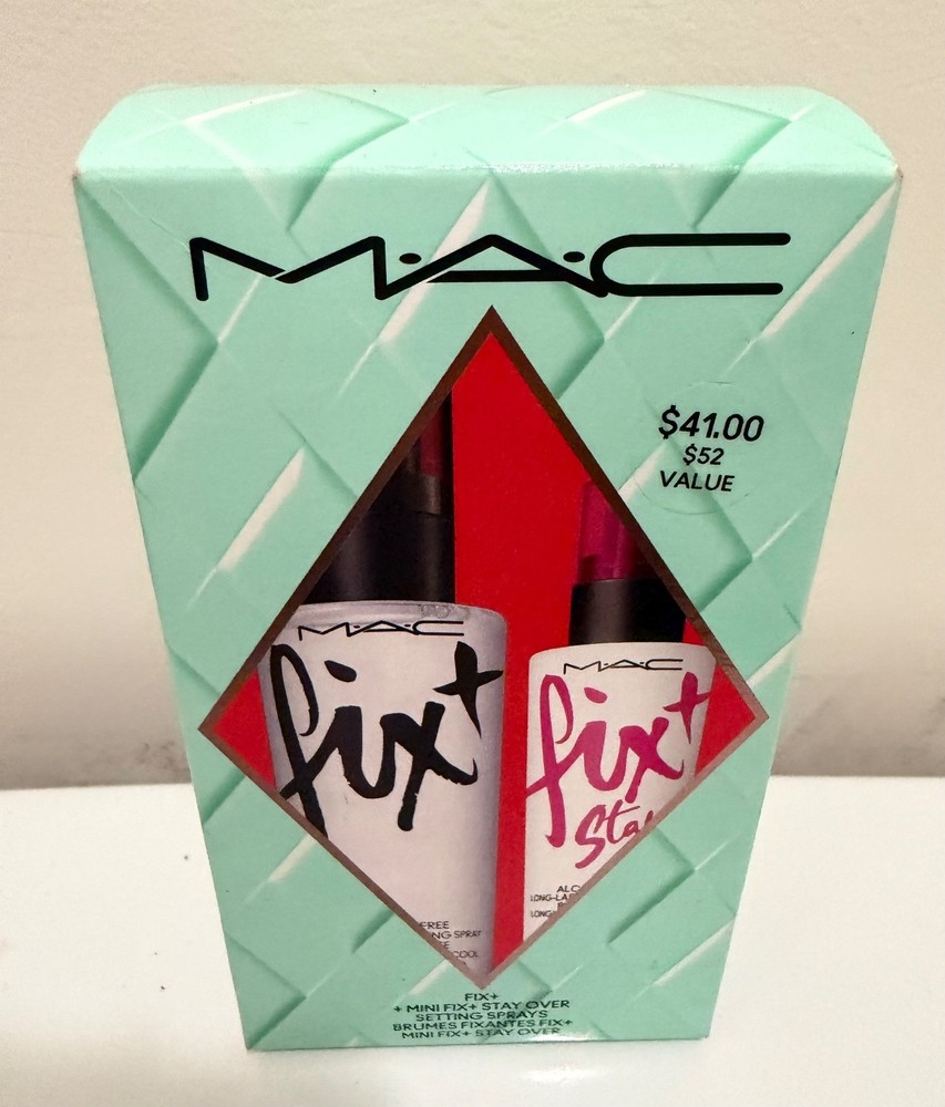 M.A.C fix+ Mini Fix+ & Fix+ Stay Over Setting Spray Duo BNIB