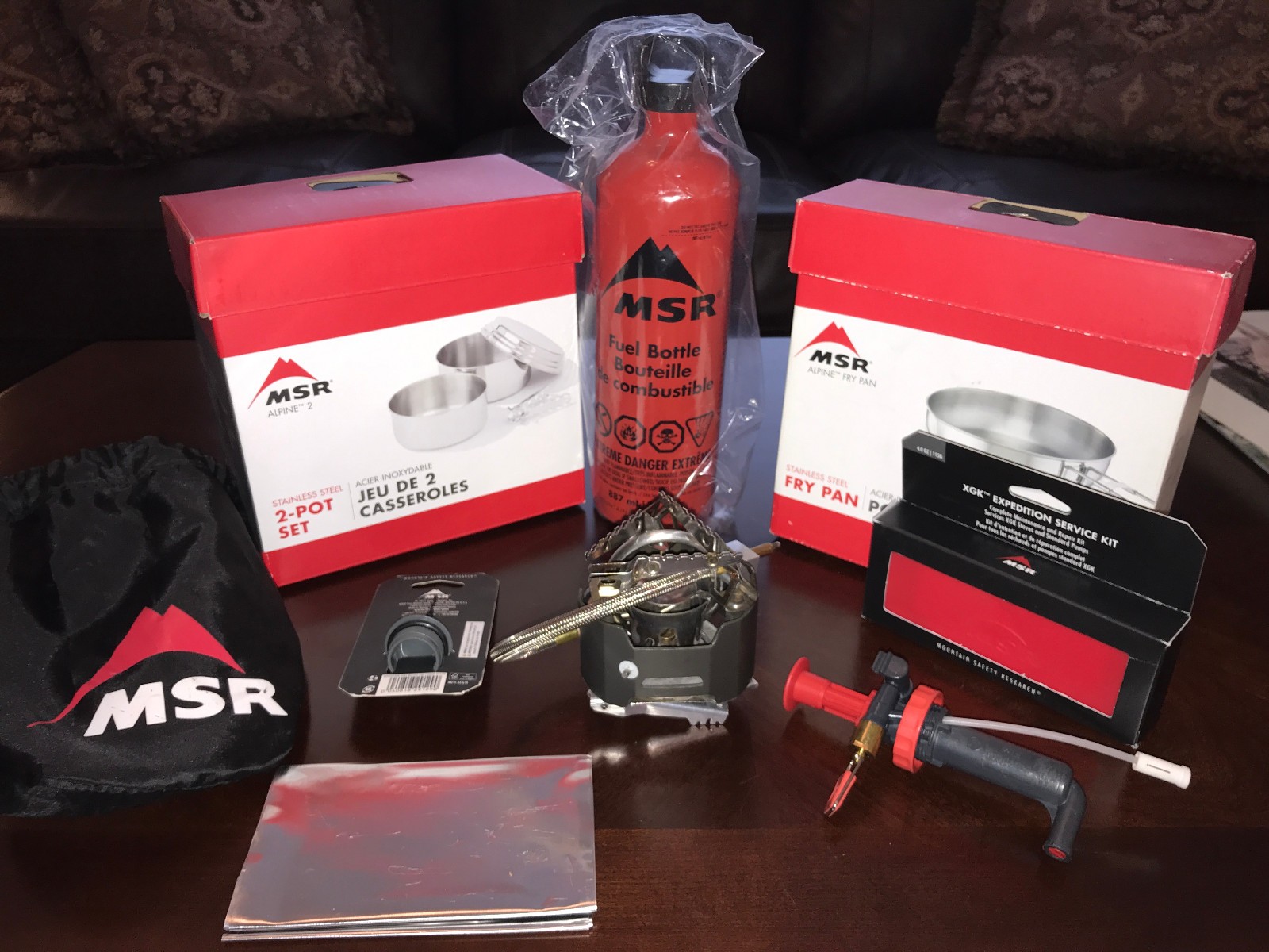 MSR XGK EX Expedition Stove with Many Accessories